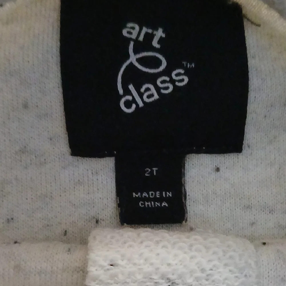 Art Class White Button Down Pullover‎ Size 2T